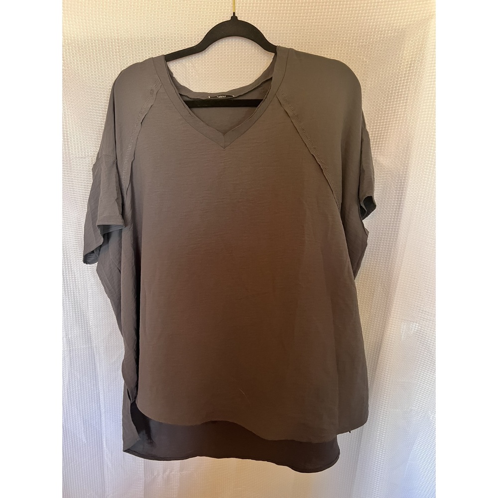 Jodifl Grey Loose Fit Tunic Like Top M